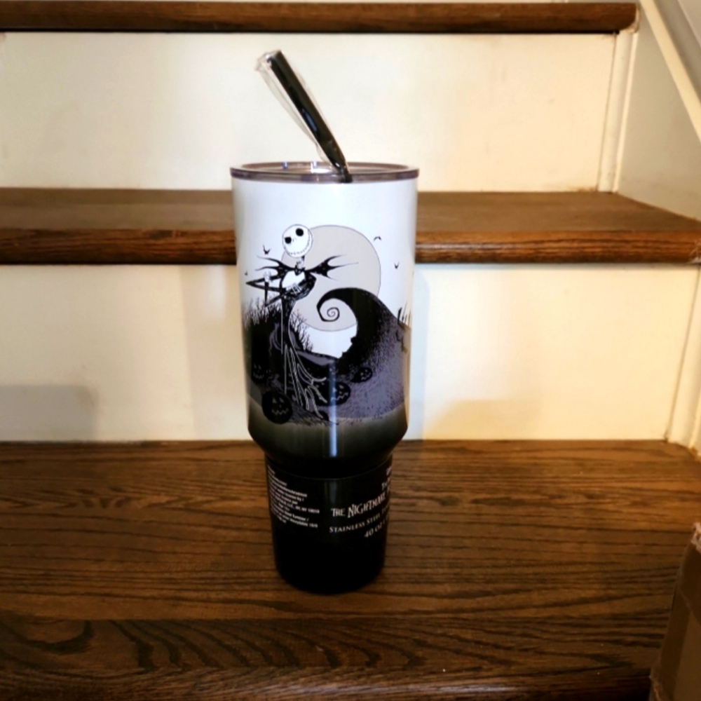 NEW / RARE - Nightmare Before Christmas Jack Skellington 40 Oz Stainless Tumbler